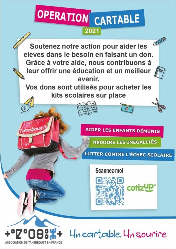 Op?�ration Un cartable, un sourire 2022 - CotizUp.com